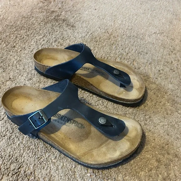Navy blue Birkenstock for women - Picture 2 of 3